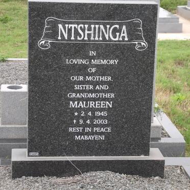 NTSHINGA Lindiwe Maureen 1945-2003