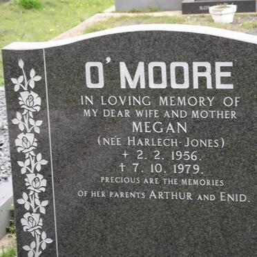 O'MOORE Megan nee HARLECH-JONES 1956-1979
