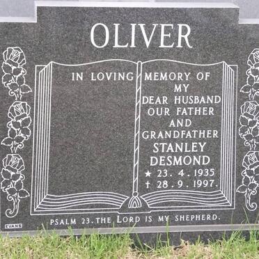 OLIVER Stanley Desmond 1935-1997