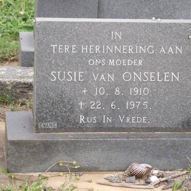 ONSELEN J. Susie, van 1910-1975