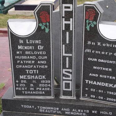 PHILISO Toti Meshack 1939-2004 :: PHILISO Thandeka 1962-2009