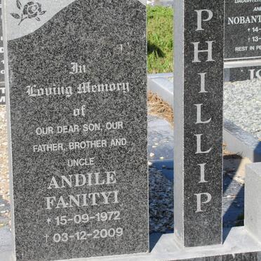 PHILLIP Andile Fanityi 1972-2009