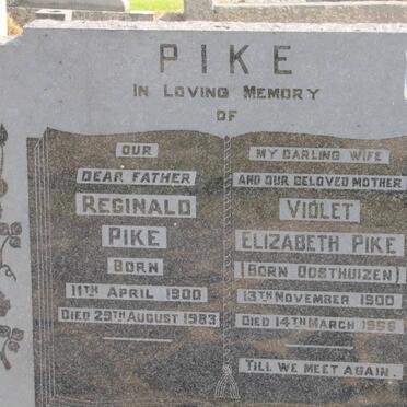 PIKE Reginald 1900-1983 &amp; Violet Elizabeth OOSTHUIZEN 1900-1956
