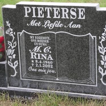 PIETERSE M.C. 1940-2002