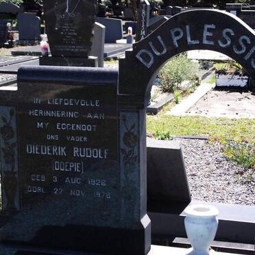 PLESSIS Diederik Rudolf, du 1926-1978