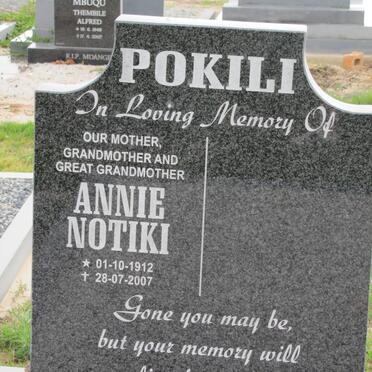 POKILI Annie Notiki 1912-2007