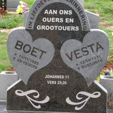 POTGIETER Boet 1925-2009 &amp; Vesta 1931-2010