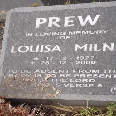 PREW Louisa Milns 1922-2000