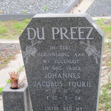 PREEZ Johannes Jacobus Fourie, du 1927-1974