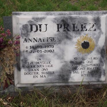 PREEZ Annalise, du 1970-2003