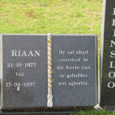 PRINSLOO Riaan 1977-1997