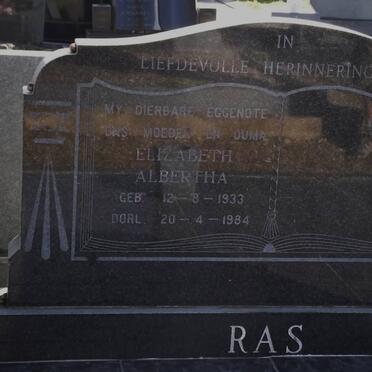 RAS Elizabeth Albertha 1933-1984