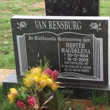 RENSBURG Hester Magdalena, van 1954-2008