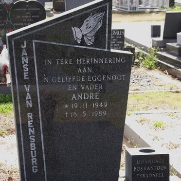 RENSBURG André, janse van 1949-1989