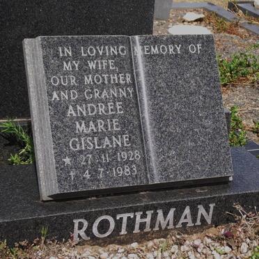 ROTHMAN Andree Marie Gislane 1928-1983