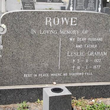 ROWE Leslie Graham 1922-1977