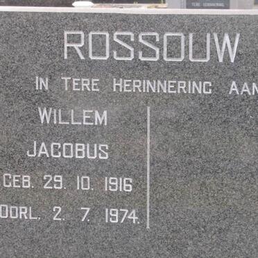ROSSOUW Willem Jacobus 1916-1974