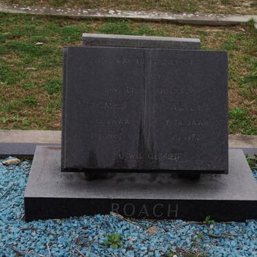 ROACH James -1962 &amp; Alice -1972