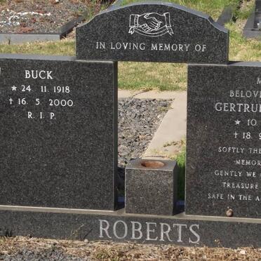 ROBERTS Buck 1918-2000 &amp; Gertrude Mary 1911-1985