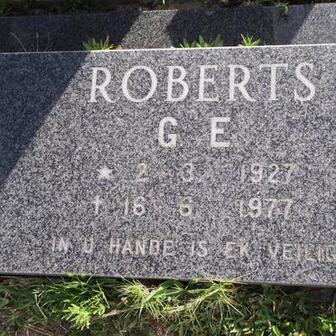 ROBERTS G.E. 1927-1977