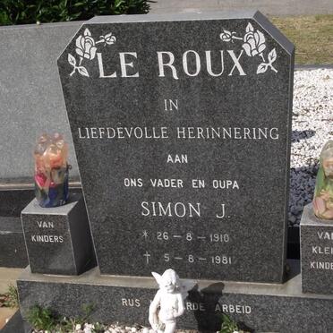 ROUX Simon J., le 1910-1981