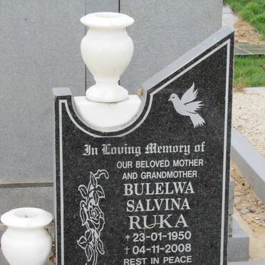 RUKA Bulelwa Salvina 1950-2008