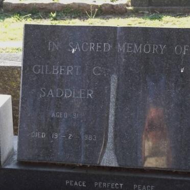 SADDLER Gilbert C. -1983