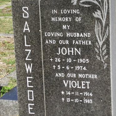 SALZWEDEL John 1905-1974 &amp; Violet 1914-1983