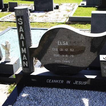 SAAIMAN Elsa 1952-1978