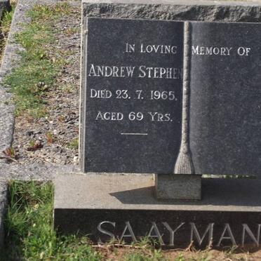 SAAYMAN Andrew Stephen -1965