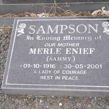 SAMPSON Merle Enief 1916-2001