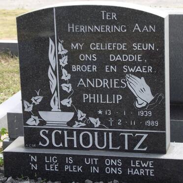 SCHOULTZ Andries Phillip 1939-1989