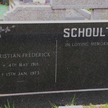 SCHOULTZ Christian Frederick 1918-1973
