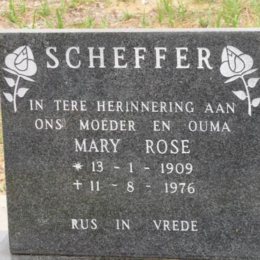 SCHEFFER Mary Rose 1909-1976