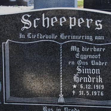 SCHEEPERS Simon Hendrik 1919-1976