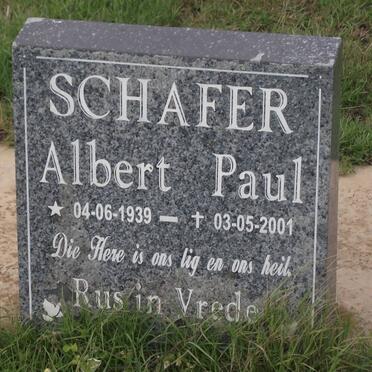 SCHAFER Albert Paul 1939-2001