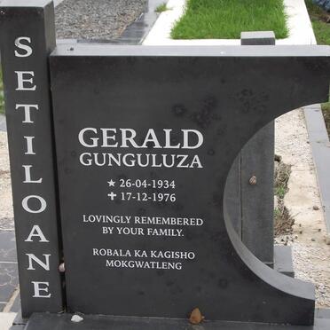 SETILOANE Gerald Gunguluza 1934-1976