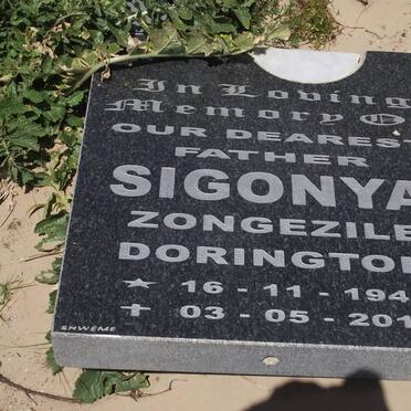 SIGONYA Zongezile Dorington 1946-2012