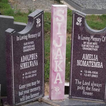 SIJAKA Adolphus Simelwana 1929-2010 &amp; Amelia Nomatemba 1930-2003