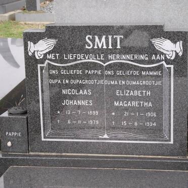 SMIT Nicolaas Johannes 1899-1979 &amp; Elizabeth Magaretha 1906-1994