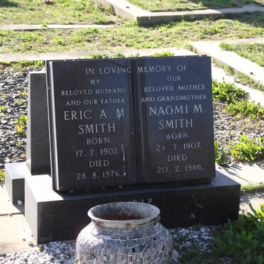 SMITH Eric A.M. 1902-1976 &amp; Naomi M. 1907-1986