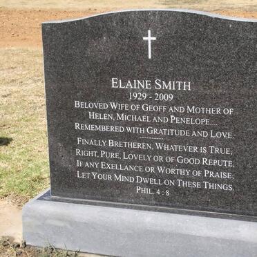 SMITH Elaine 1929-2009