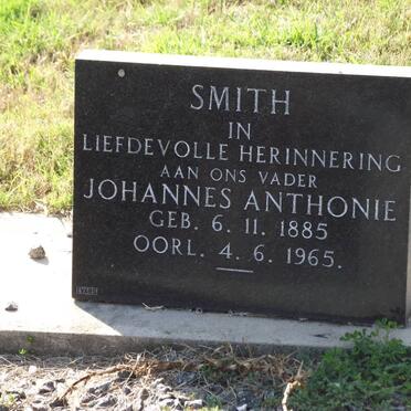 SMITH Johannes Anthonie 1885-1965