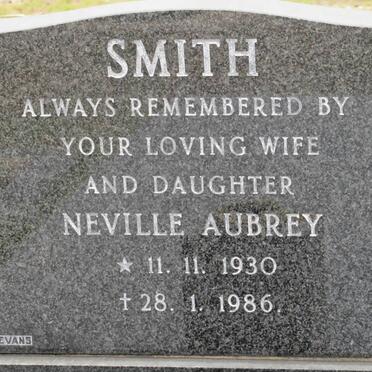 SMITH Neville Aubrey 1930-1986