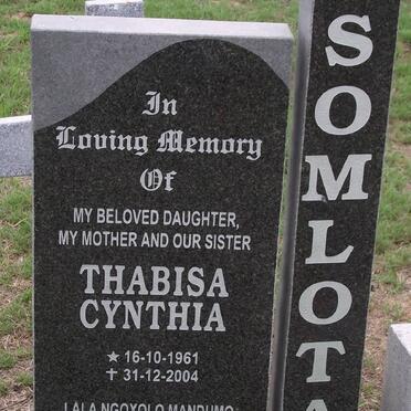 SOMLOTA Thabisa Cynthia 1961-2004