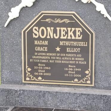 SONJEKE Mthuthuzeli Elliot 1949-2006 &amp; Madam Grace 1963-2002
