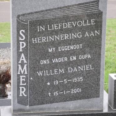 SPAMER Willem Daniel 1935-2001