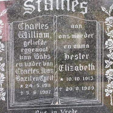 STAINES Charles William 1911-1987 &amp; Hester Elizabeth 1913-1989