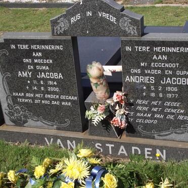 STADEN Andries Jacobus, van 1906-1977 &amp; Amy Jacoba 1914-2000