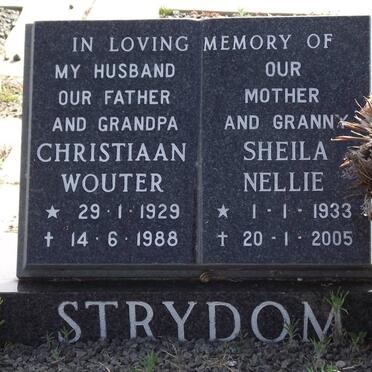 STRYDOM Christiaan Wouter 1929-1988 &amp; Sheila Nellie 1933-2005
